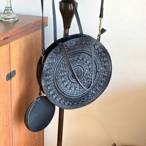 Anthropologie Remi/Reid Circular Cross-Body/Tote Bag